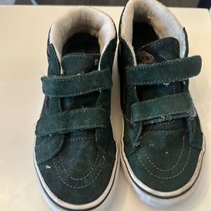 Kids green camo vans size 3